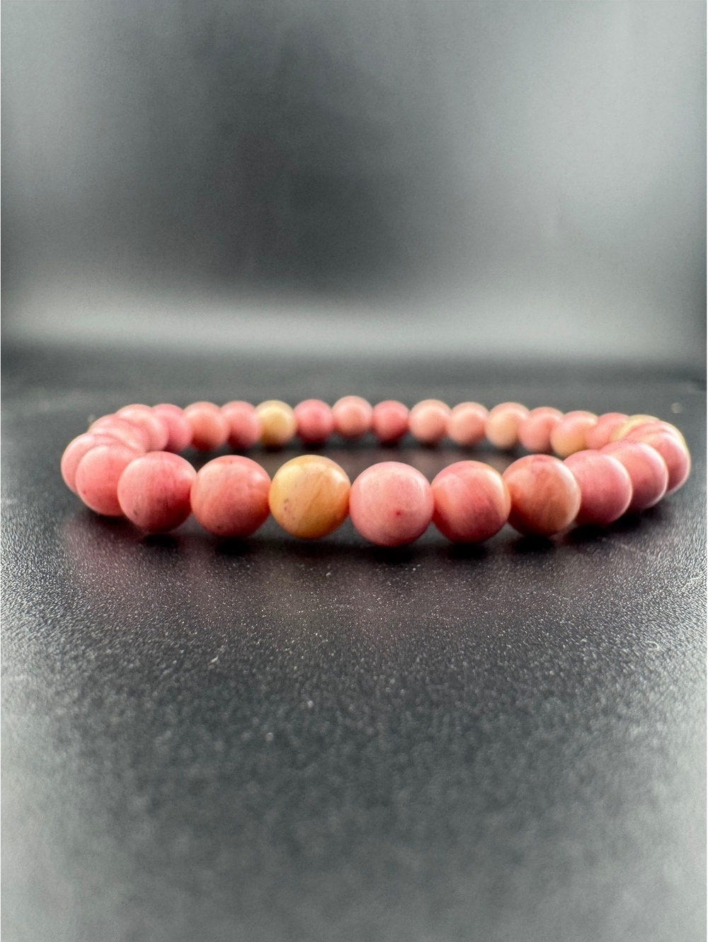 Healing Bracelet | Rhodochrosite | Beaded Bracelet 6mm